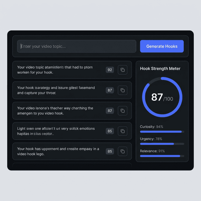 Hook Builder interface