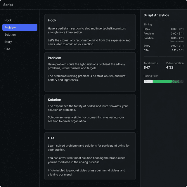 Script Studio interface